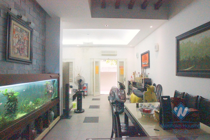 Quiet house with good quality for rent in Nghi Tam Street, Tay Ho, Hanoi